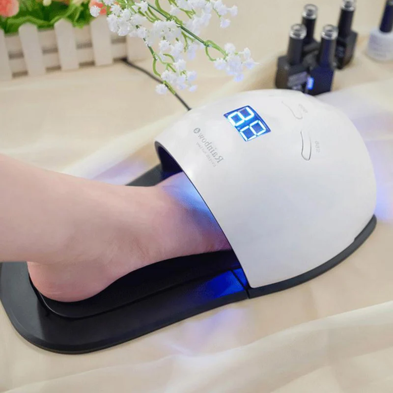 Kaufen 48W UV LED Lampe Nagel Trockner Für Hand Fuß 2in1 Gel Polish Curing Trocknung Fingernagel Zehennagel Led Led lampe Polnisch maniküre Nail art Werkzeug