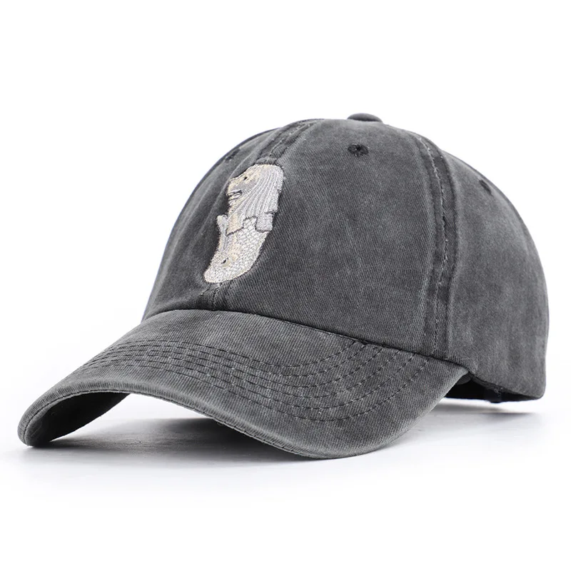 

New Singapore Merlion Baseball Cap for Male and Female Couples Spring Sunshade Cap Pure Cotton Cap