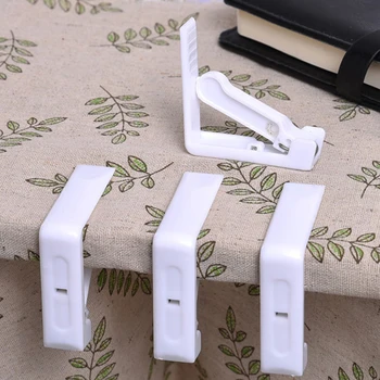 

Hot Sale Camping Picnic Outdoor Party Table Cloth Cover Clips/Holders White