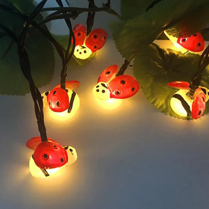 

Solar Outdoor Insect Lights String Beetle String Light Waterproof Outdoor Light Bar Festival Decoration Lantern Glow In The Dark