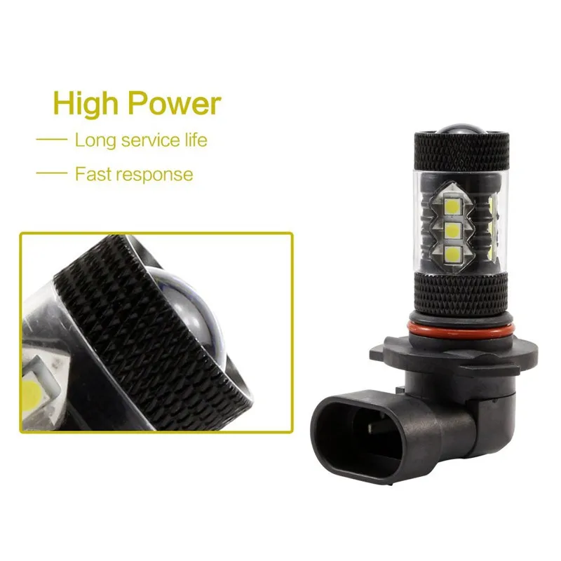 2Pcs White Colors H11 H8 9006 HB4 H4 881 H27 High Quality 3030 LED Auto Fog Lamp Car Anti Fog Light Bulb Fog lamps Yellow Blue