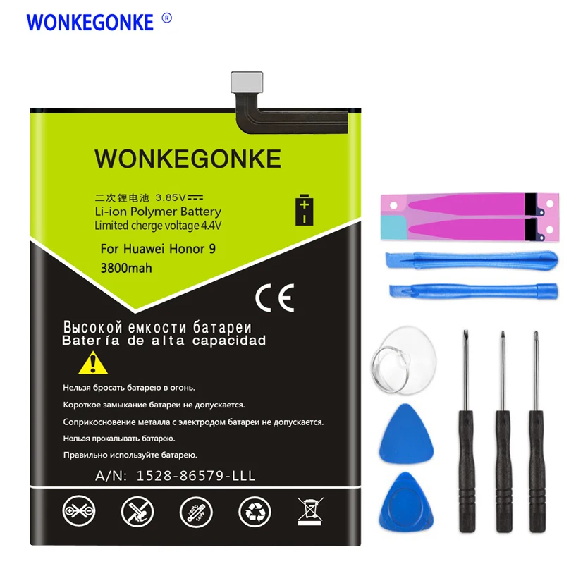 WONKEGONKE 3800 мА/ч HB386280ECW Батарея для Huawei Ascend P10 honor 9 STF-L09 STF-AL10 STF-AL00 VTR-AL00 VTR | Мобильные