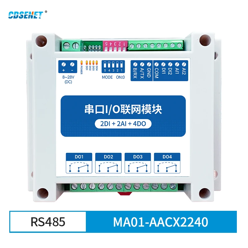 Modbus-RTU-I-O-Network-Module-RS485-Control-I-O-with-Serial-Port-2DI ...