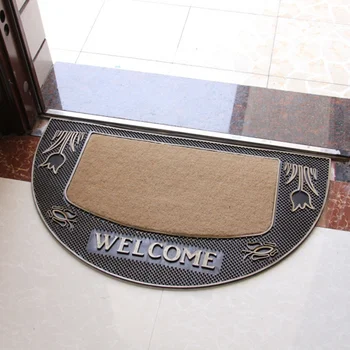 

1Pc Entrance Rug European Style Rug Welcome Entrance Mat Floor Mat Non-Skid Carpet Rubber Carpet for Office