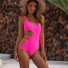 Новинка, неоновый, зеленый, розовый, женская одежда для плавания,, сексуальный, животик, с вырезами, Цельный купальник для женщин, купальник, купальник для женщин, V1730