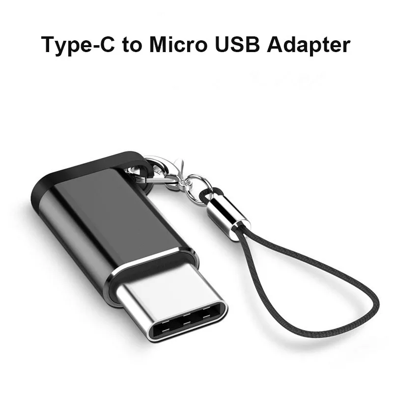 Переходник с Type C на Micro USB для зарядного устройства адаптер OTG Macbook Pro Samsung Xiaomi Huawei