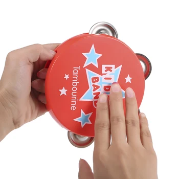 

Musical Tambourine Beat Instrument Educational Handbell Clap Drum Toys for Baby Kids Gift