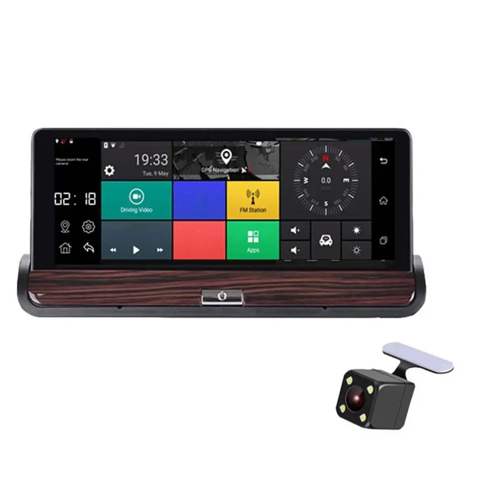 8-inch Central Control 3G Streaming Media Wifi Driving Recorder New Full Screen Smart Dual Electronic Dog