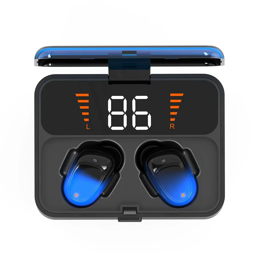 ONLENY TWS Bluetooth наушники V5.0 Touch беспроводные наушники 9D стерео спортивная водонепроницаемая гарнитура громкой связи с Мощный светодиодный дисплей