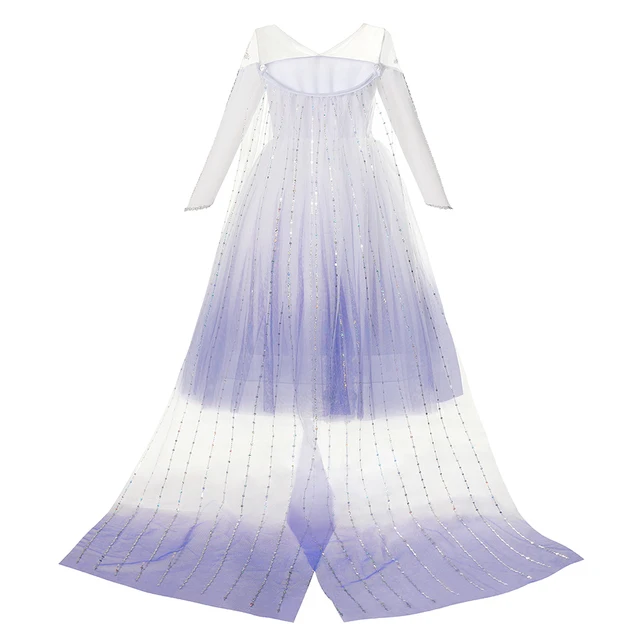 Frozen Elsa Snow Queen Dress Up for Girls Princess Wig Costume Kid