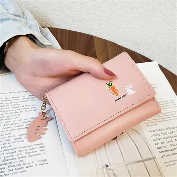 

VOGVIGO Fashion Clasp Wallets Women Leather Wallets Small Female Wallet Cute Student Coin Purse Card Holder Money Clutch Bag New