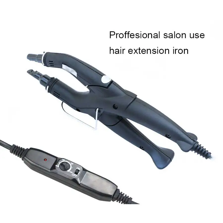 Professional salon adjustable temperature hair extension iron keratin bonding tools fusion glue connector