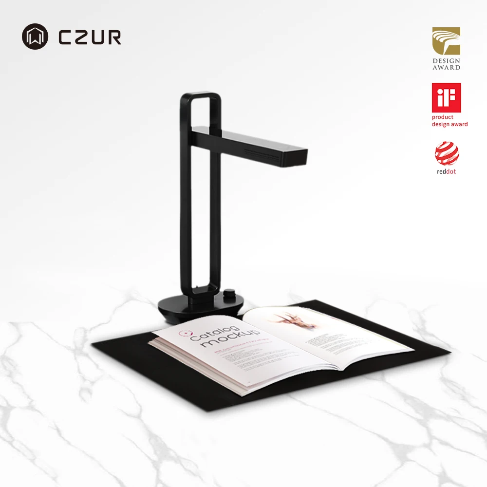 Сканер для книг CZUR Aura X Pro Портативный со встроенным аккумулятором настольный