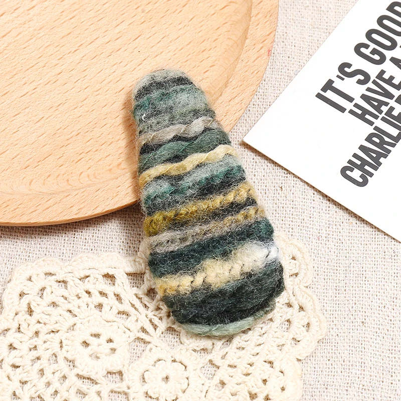 Винтажные заколки для женщин, аксессуары для волос, Boho, этнические, цветные, шерсть, плетение, геометрические, Овальные Заколки, заколки для волос для девочек, ювелирные изделия