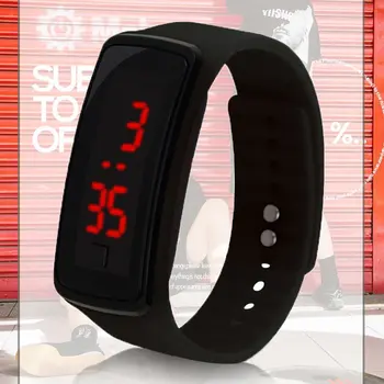

HOT Children Students Sports Led Bracelet Silicone Electronic Watch Second Generation Silicone Electronic Watch