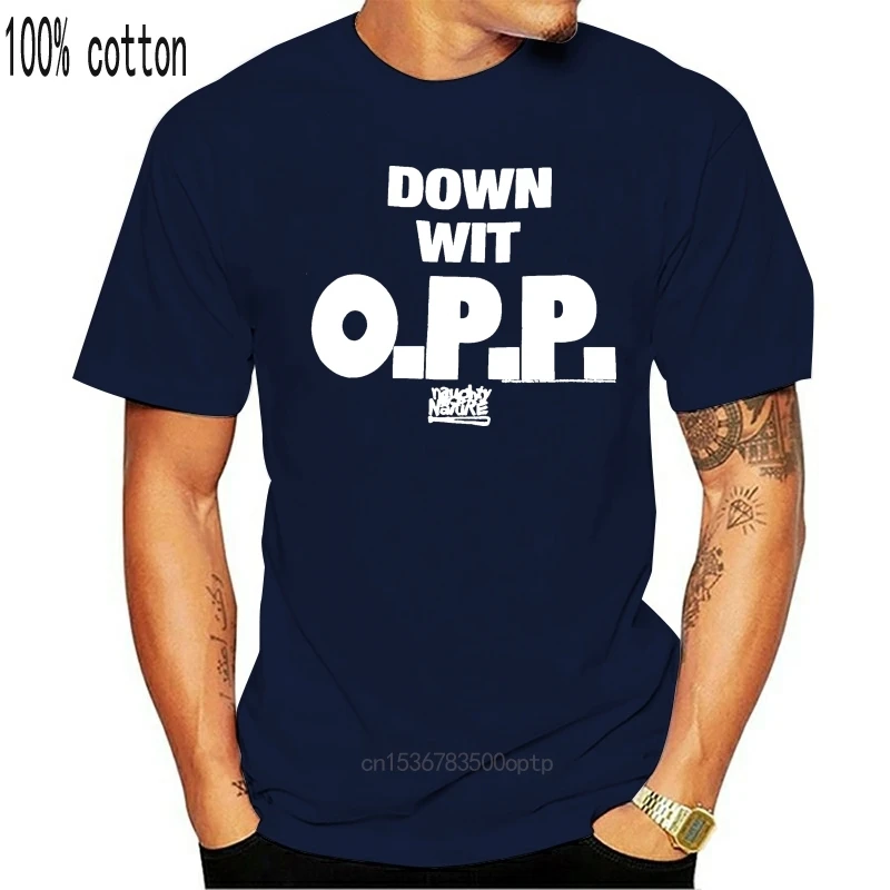 Совершенно новая черная футболка Naughty By Nature Down Wit O.P.P свободная размера плюс |