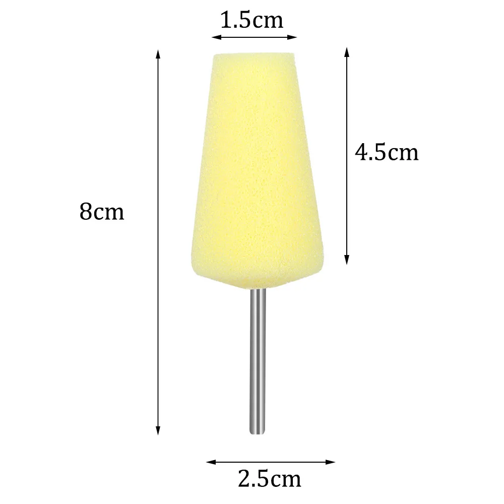 Новая круглая Чистящая губка конуса колеса автомобиля металлический концентратор полировка хвостовик полирующая Пена Pad инструменты для обслуживания автомобилей