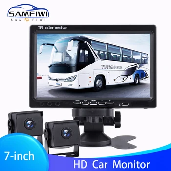 

7inch TFT LCD Wired Car Monitor HD Definition Wired Reverse Camera Parking System Truck Starlight Night Vision Rearview Monitors