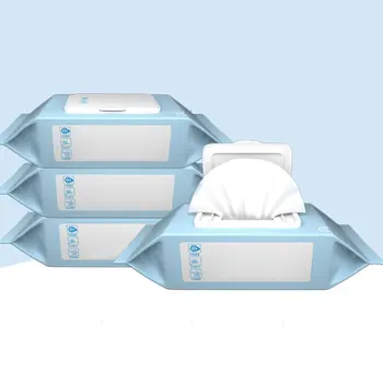 

2 Packs Baby Gently Sensitive Wet Wipes For Hands 80Pcs/Pack Portable Wet Tissues Reusable Lid Outdoor Cleaning Wet Paper
