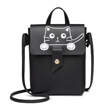 

New Women Mini Coin Purse Bag Ladies Diagonal Bag Shoulder Bag Students Bag Wallet Tote Bag Wholesale Japan and Korea Pu Leather
