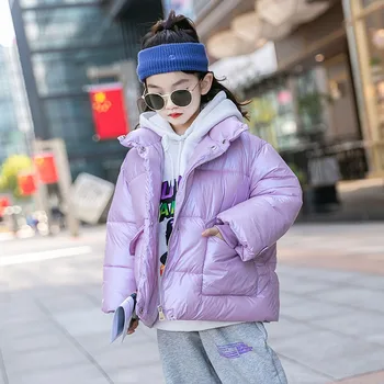 

Girls Clothes for Teenagers Winter Down Jacket Thicken Coat Kids Padded Glossy Overcoat Children Outerwear Girls Coat 10 12 13 Y