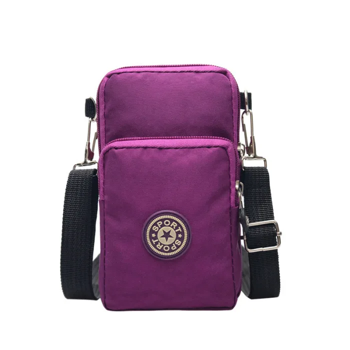 Women' Cross-Body Cell Phone Shoulder Strap Wallet Pouch Purse Mobile Phone Bags Storage Bag Outdoor Fitness Running Arm Bag
