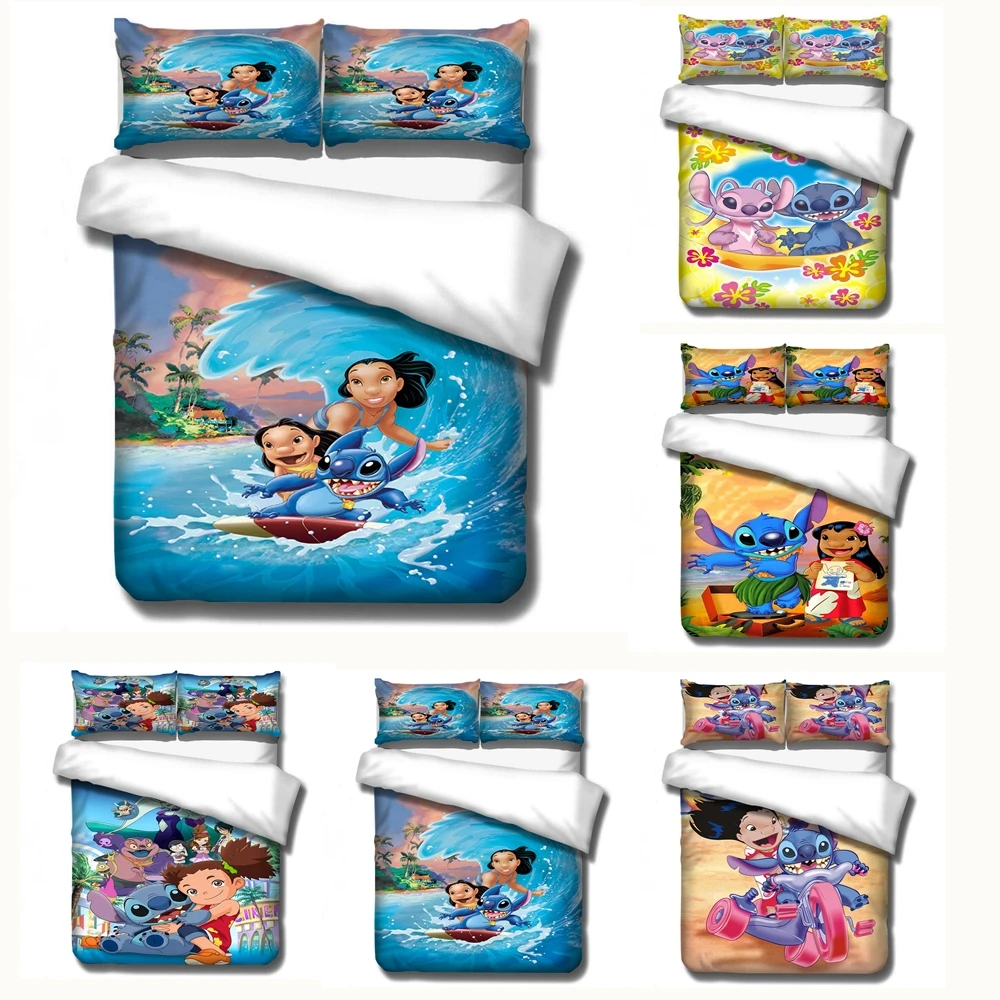 3D Cartoon Anime Bedding Set Quilt Cover Children Boys Girls King Bed Quilt Cover Double Bedroom Decoration (2)
