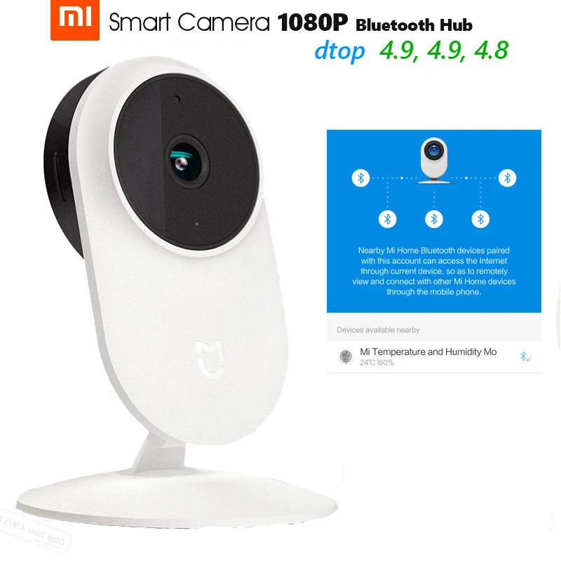 Оригинальная умная портативная веб камера Xiaomi Mijia 1080P Bluetooth хаб с углом обзора 130