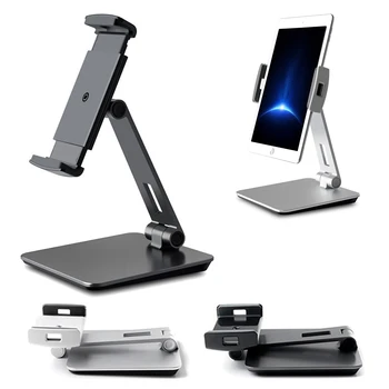 

3.5-6.5" phone and 7-13" tablet Universal Tablet Stand Aluminium Alloy Desk Smartphone Mount Holder Desktop Stand