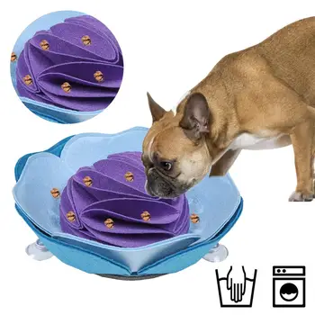 

Dog Snack Feeding Mat Pet Sniffing Training Pad Nosework Puzzle Toy Pet Snuffle Felt Cloth Mat Interactive Game