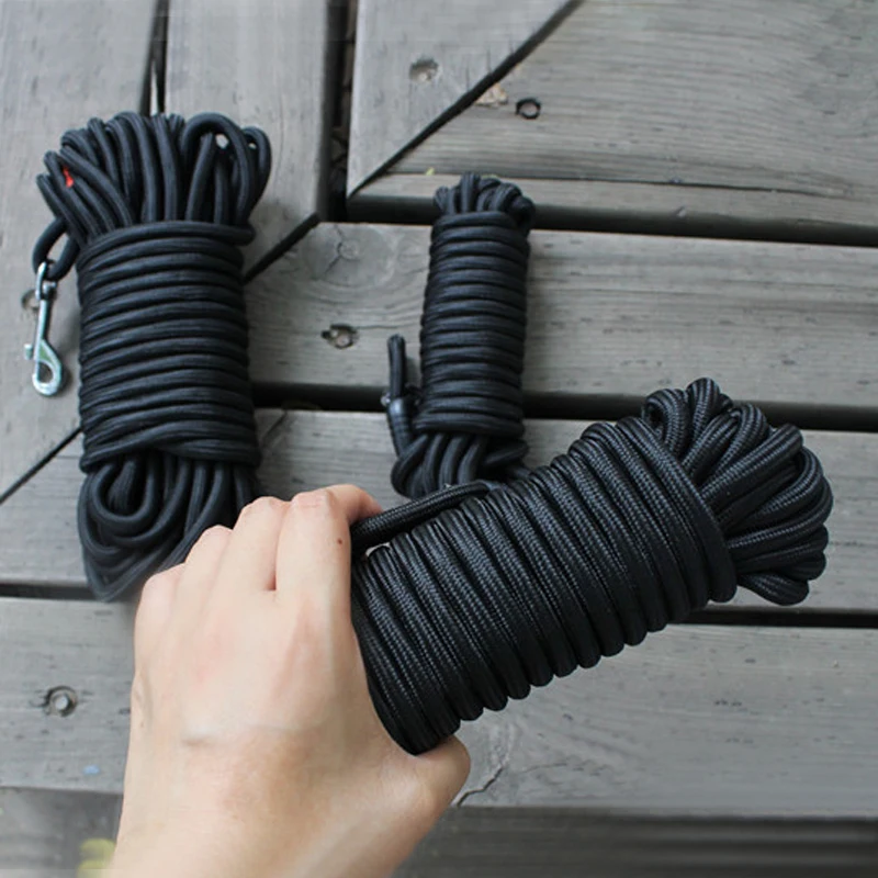Correa de nailon para perros medianos y grandes, cordón redondo de seguimiento largo, para entrenamiento al aire libre, para caminar, 5M/10M/15M