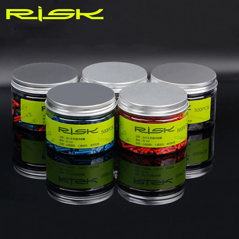Risk 100 шт., термоусадочная Внутренняя крышка для велосипедного кабеля, велосипедный тормоз, переключатель, внутренняя заглушка для кабеля, велосипедные аксессуары, черный, красный, синий
