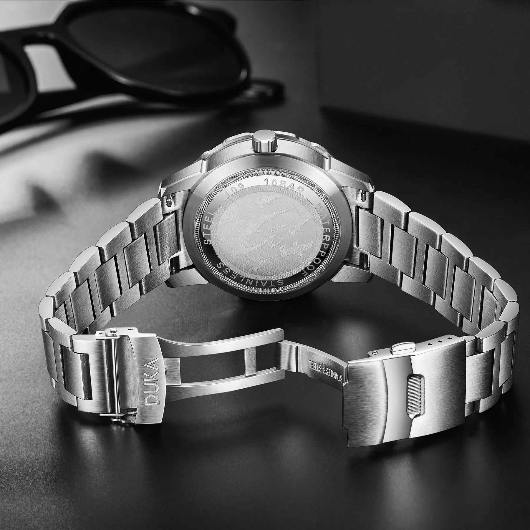2021 New DUKA Wrist Watch Brand luxury Automatic watch for men mechanical watch men NH35 ceramics Bezel 100m Steel Diver Watch