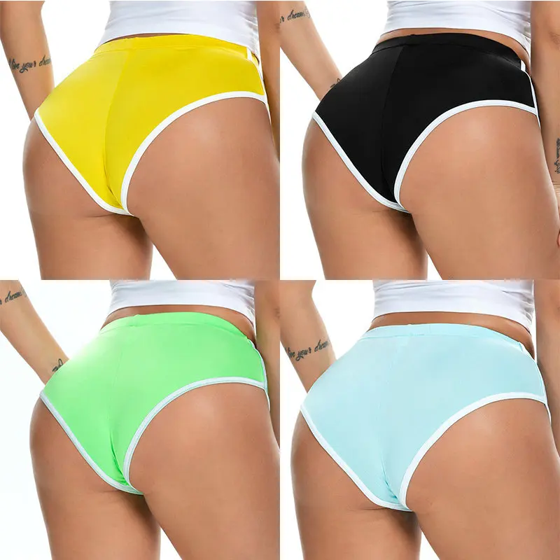 

Hot Pants Women's Gym Workout Booty Sports Fitness Briefs Yoga Shorts Dolphin