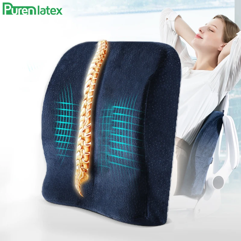 Подушка PurenLatex из пены с эффектом памяти 40*41*10|memory foam pillow|foam pillowspine pillow |