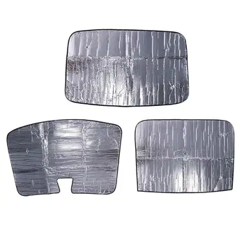 

Car Summer Aluminum Foil Sunshade Suction Cup Fixing Windshield for Tesla Model3 T3LF