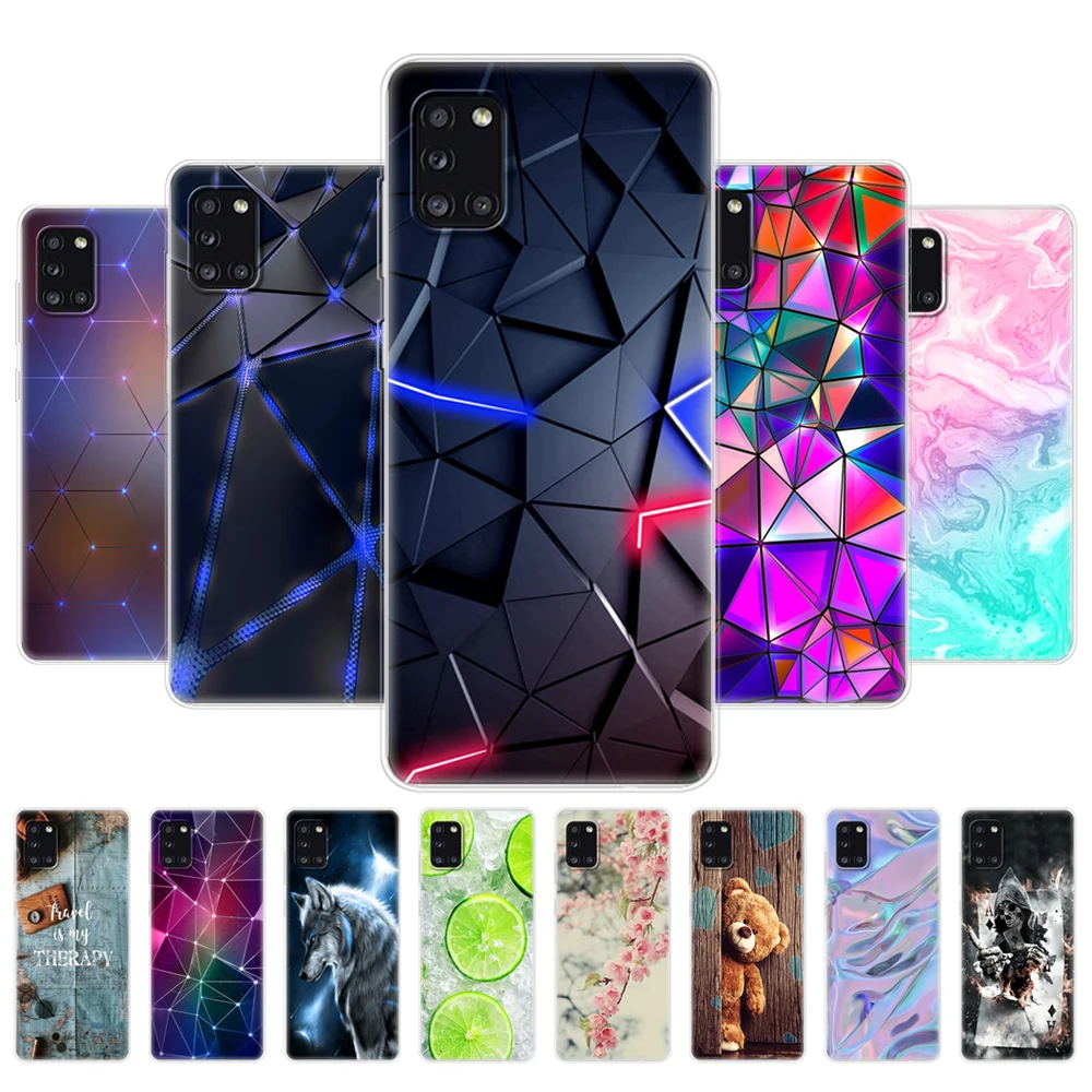 

For Samsung Galaxy A31 Case For Samsung A31 A 31 SM-A315F Phone Cover Silicon Soft TPU Coque Capa Bumper 6.4"