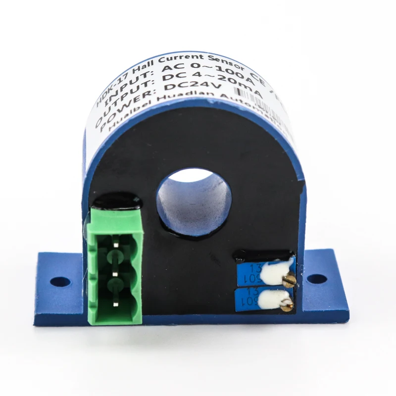 dc current transducer 24v supply 4-20mA hall effect current transducer photosensor analog output