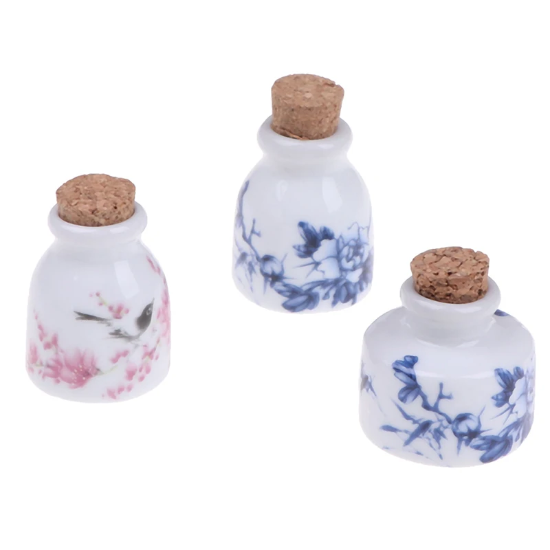 DIY Nail Art Tools Peony Mini Ceramic Glass Dappen Dish Bowl Cup Wood Lid Acrylic Liquid Glitter Powder Bottle