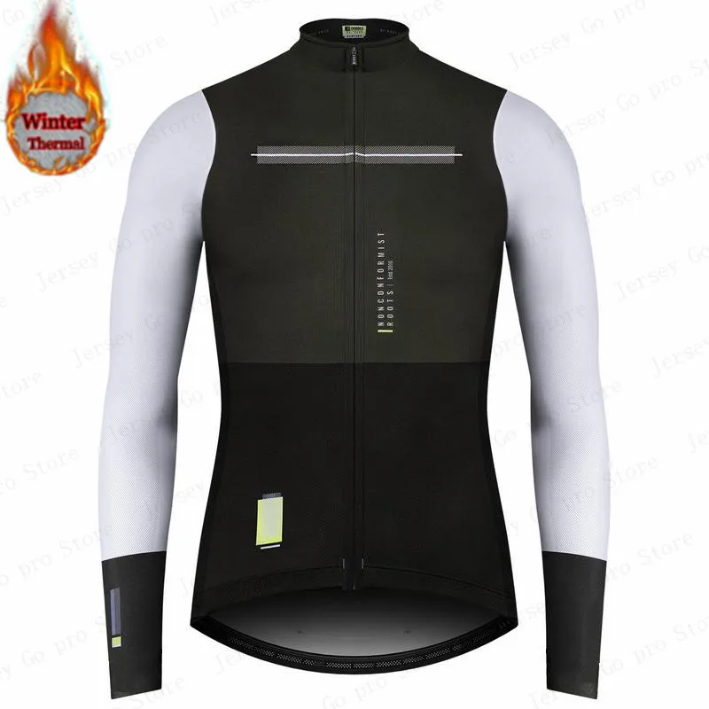 thumbnail image 1 of España Ciclismo Invierno 2022 carreras polar polar Bicicleta manga larga Jersey Mujer Invierno hombres Ciclismo Bicicleta Mallot Ciclismo, 1 of 5