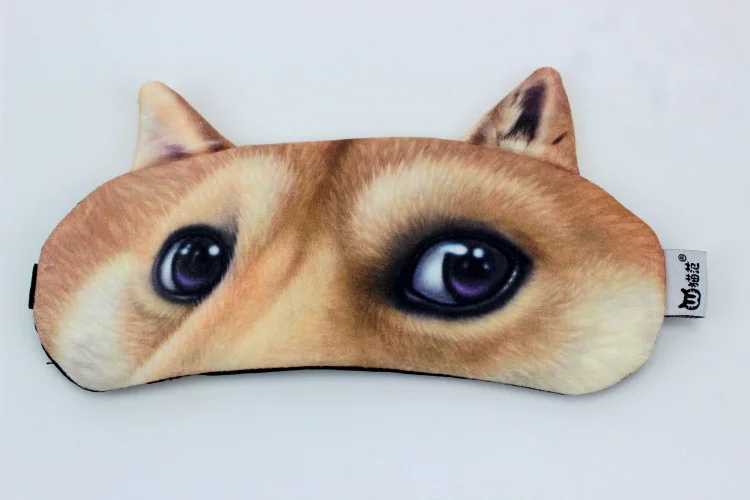Новогодний подарок для собаки стиль милый мультфильм глаз патч Doge собака шаблон животное персонализированные и креативные ледяные пакеты Eyeshade