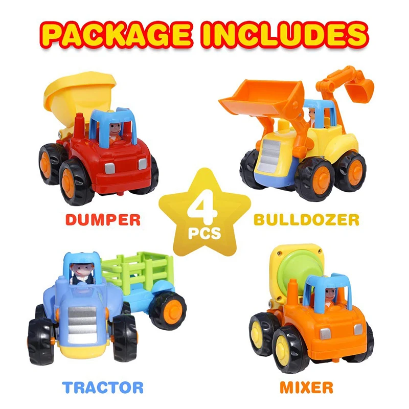 Hola 326 Pousser Et Aller Friction Alimente Voiture Jouets Pour Bebe Construction Vehicules Ensemble De Jouets Tracteur Melangeur Camion Jouets Pour Enfants Garcons Aliexpress