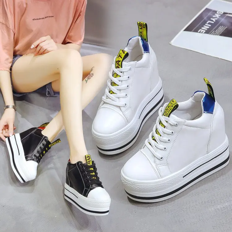 

WOMEN'S Shoes Autumn Casual Shoes Elevator INS Ultra-High-Heel Platform Shoes Europe And America New Style Thick Bottomed Dad Sh