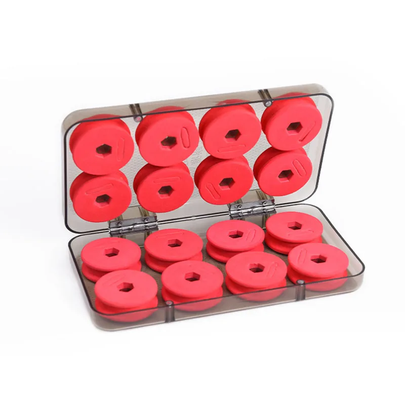 

16pcs / set Foam Winding Board Fishing Winding Board Fishing Line Shaft Portable Bobbin Spools Fishing Box Tackle Boxes