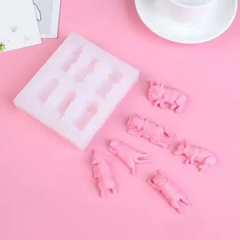 

6 Shapes Cute Sanddog Dog 4 Sizes DIY Sexy Kiss Lips Mouth Pendant Silicone Mold Resin Jewelry Making Art Crafts