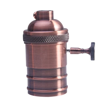 

Vintage Edison Lamp Holder E27 Screw Bulb base Aluminum Light Socket Industrial Retro Fittings lamp holder Fixture Pendant light