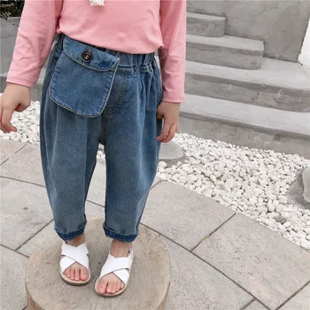

2020 Hot Selling Baby Girls Boys Denim Pants Spring Fashion Kids girls Jean Pants 1-6 Years