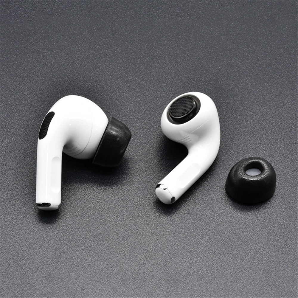 Noise Isolate Premium Memory Foam Tips for AirPods Pro,No Silicone Eartips Pain,Anti-Slip Earplugs,Fit in Charging Case