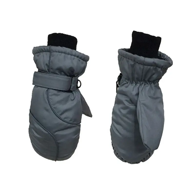 Детские перчатки толстые теплые лыжные перчатки Модные водонепроницаемые ветрозащитные уличные детские варежки для девочек и мальчиков