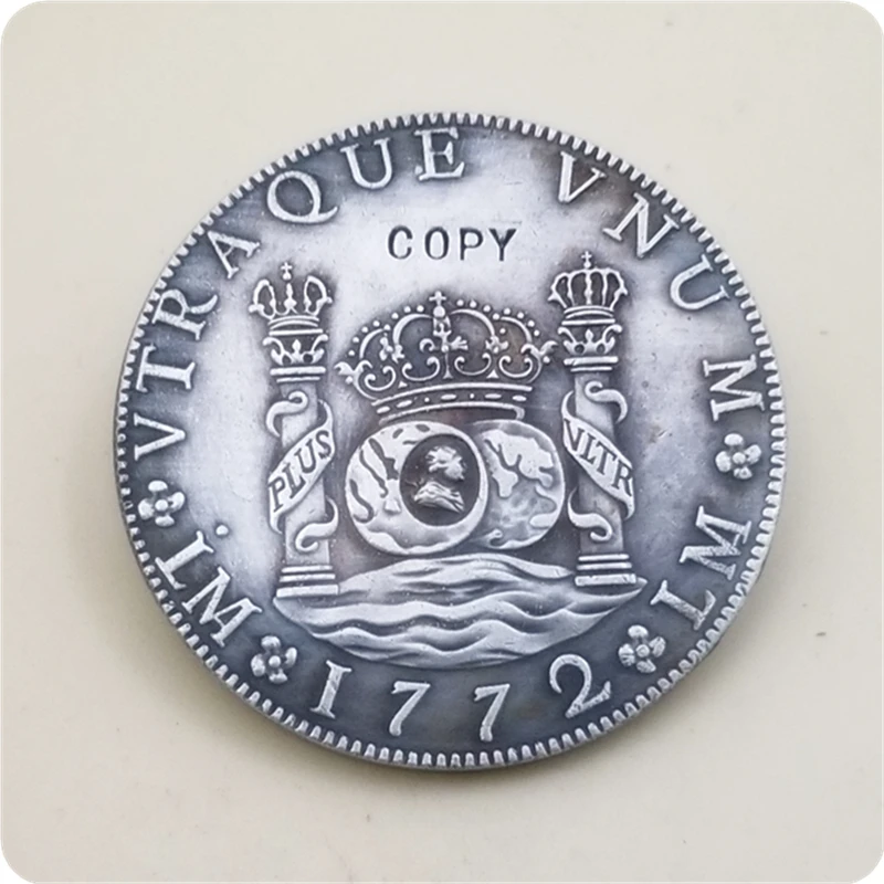 1772 Мексика 8 Reales-Carlos III имитация монеты
